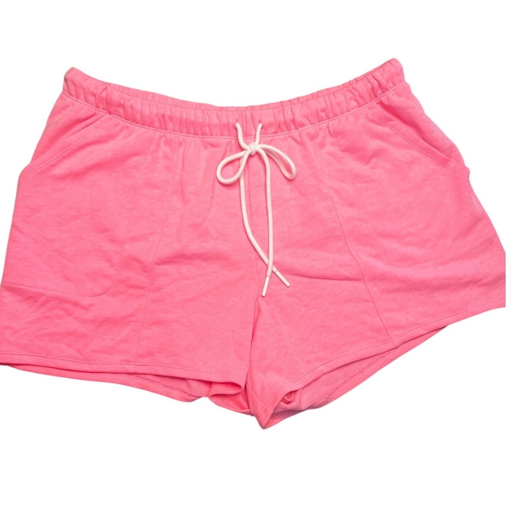 NWOT Sleep by Cacique Pink French Terry Lounge Shorts Women 18/20 Plus Size